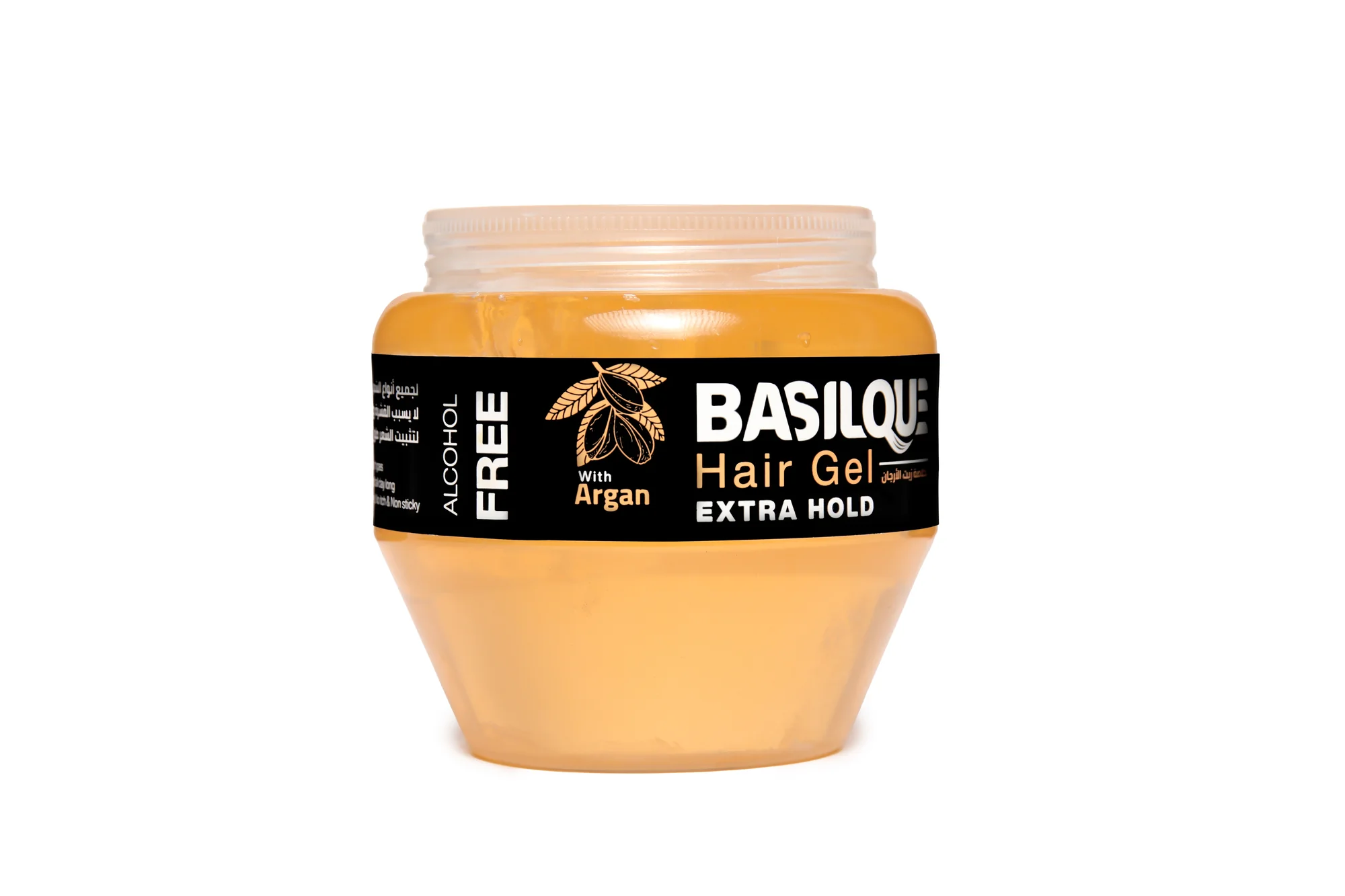Basilque hair gel extra hold with argan oil, 350 gm - Image 2