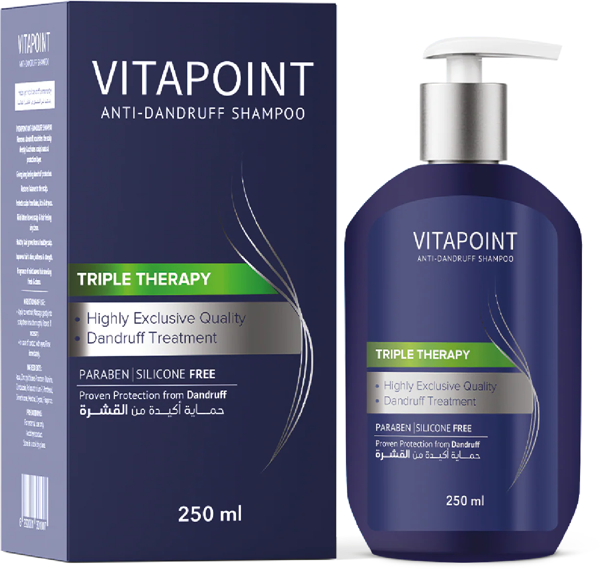 Vitapoint Anti-Dandruff Shampoo 250ml - Image 3